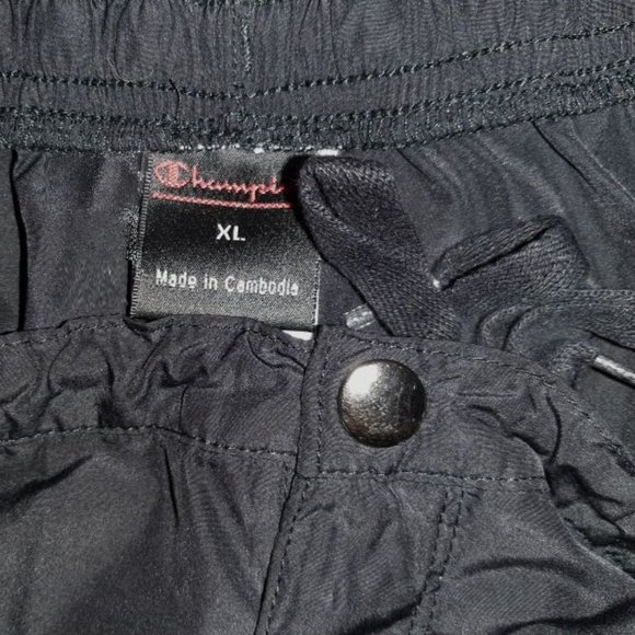 Men's Black Summer Shorts By Champion, XL - Picture 10 of 10